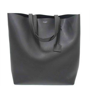 Saint Laurent Shopping Tote Leather Bag Black